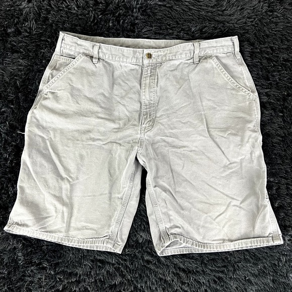 carhartt cream carpenter shorts size 42 - Picture 2 of 3